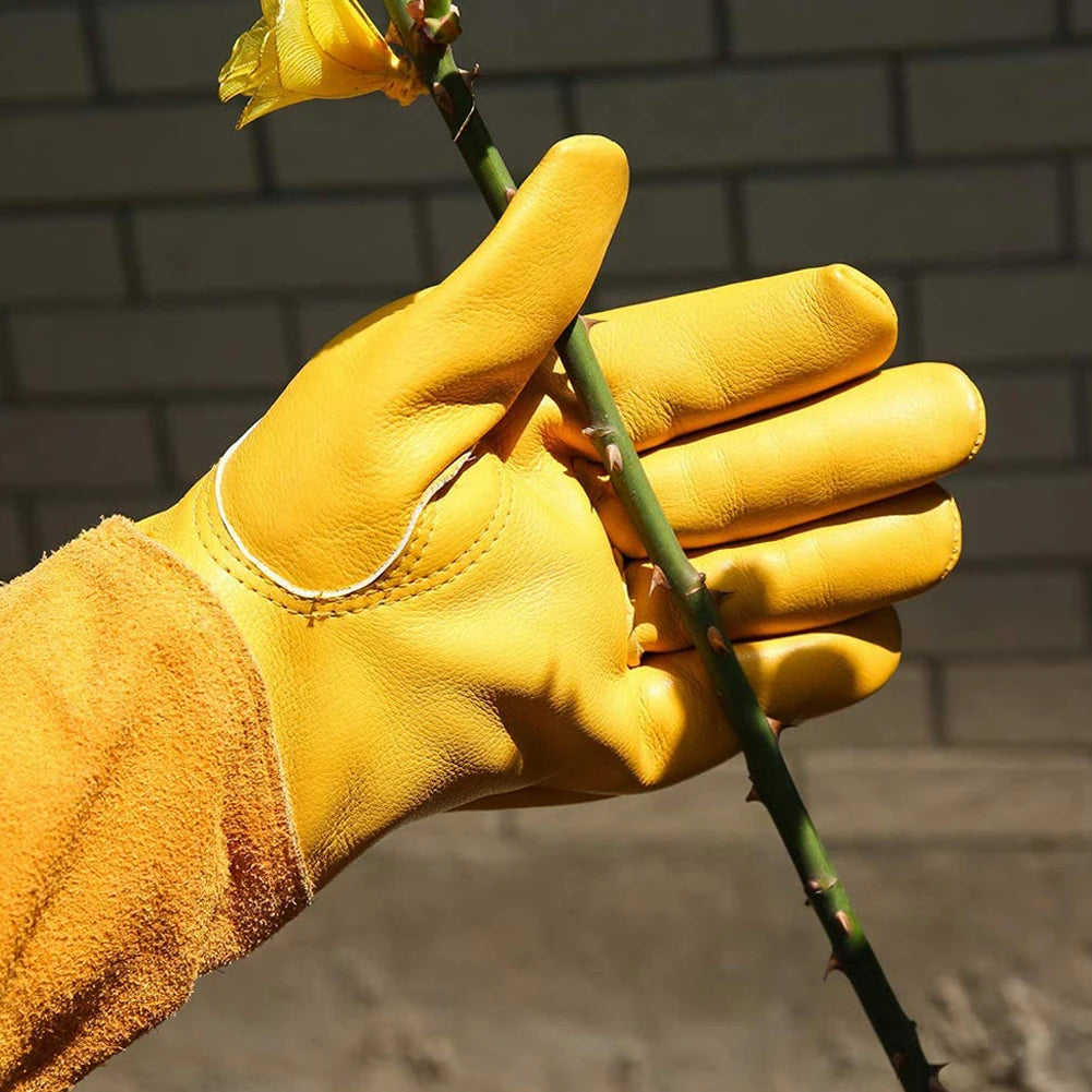 Genuine Leather Gardening Gloves