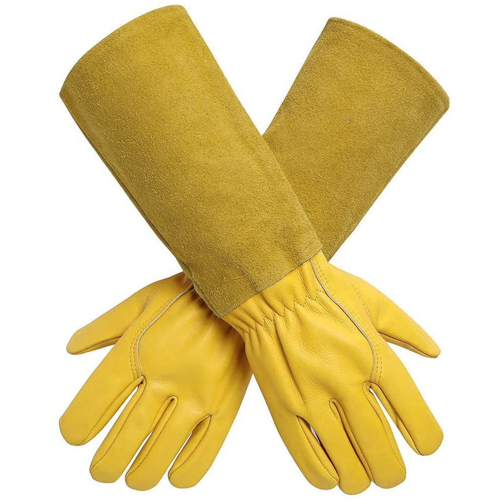 Genuine Leather Gardening Gloves
