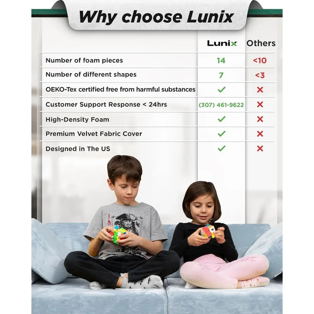 14pcs Modular Kids Play Couch