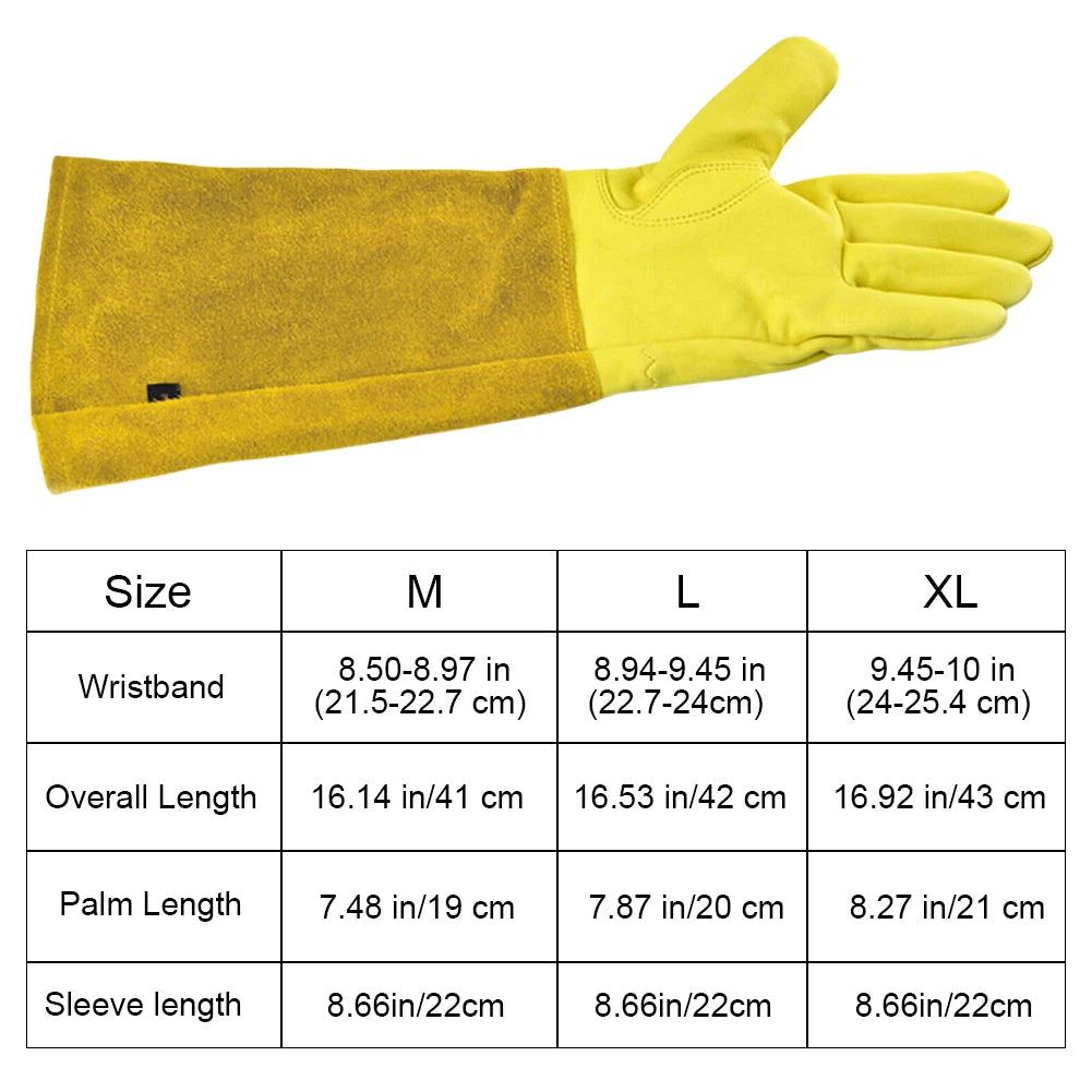 Genuine Leather Gardening Gloves