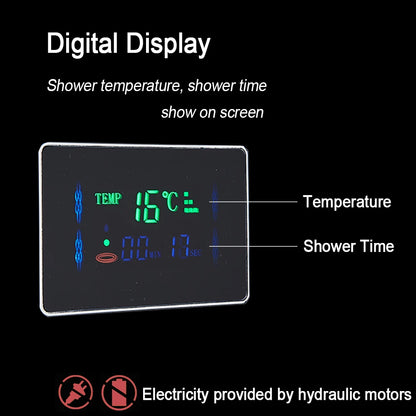 LED Digital Display Faucet Set