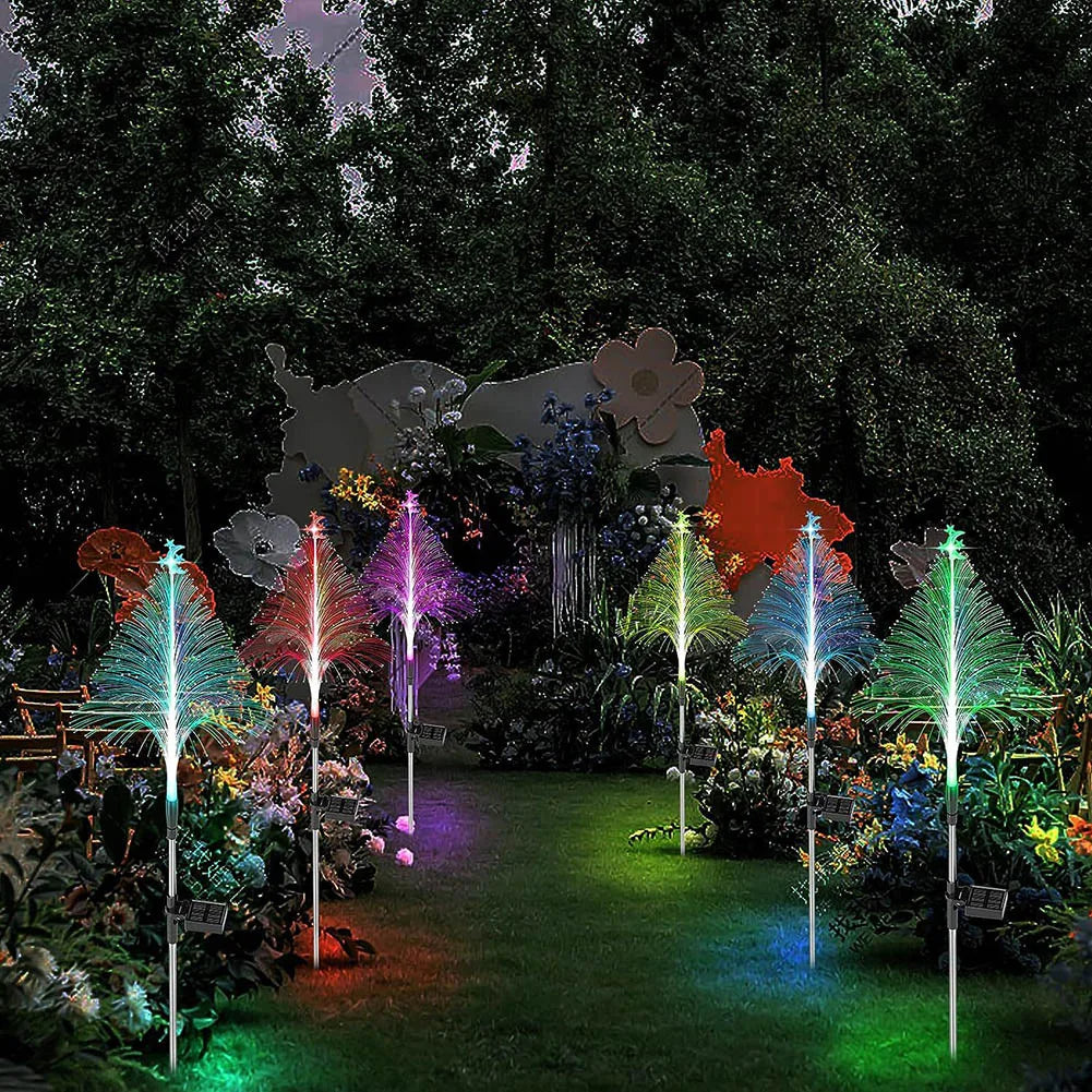 Color Changing Fiber Optic Garden Decor