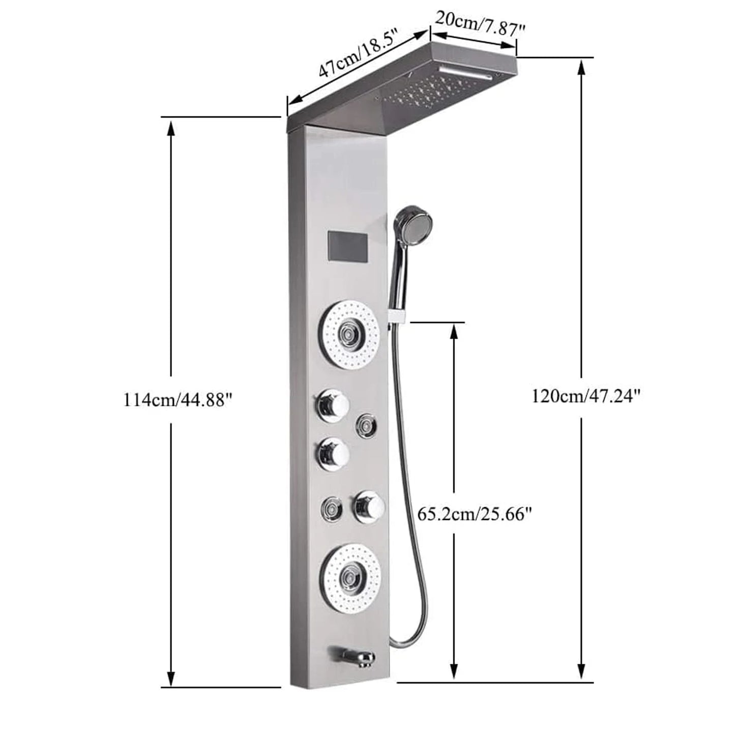 LED Digital Display Faucet Set