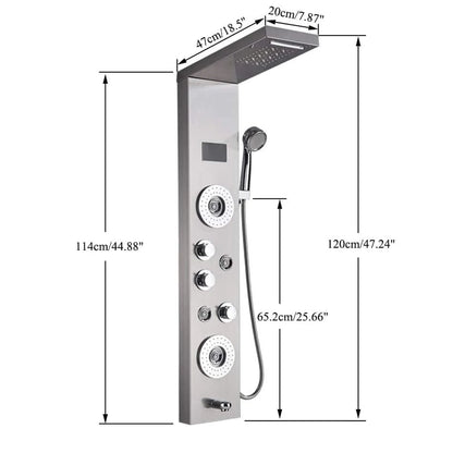 LED Digital Display Faucet Set