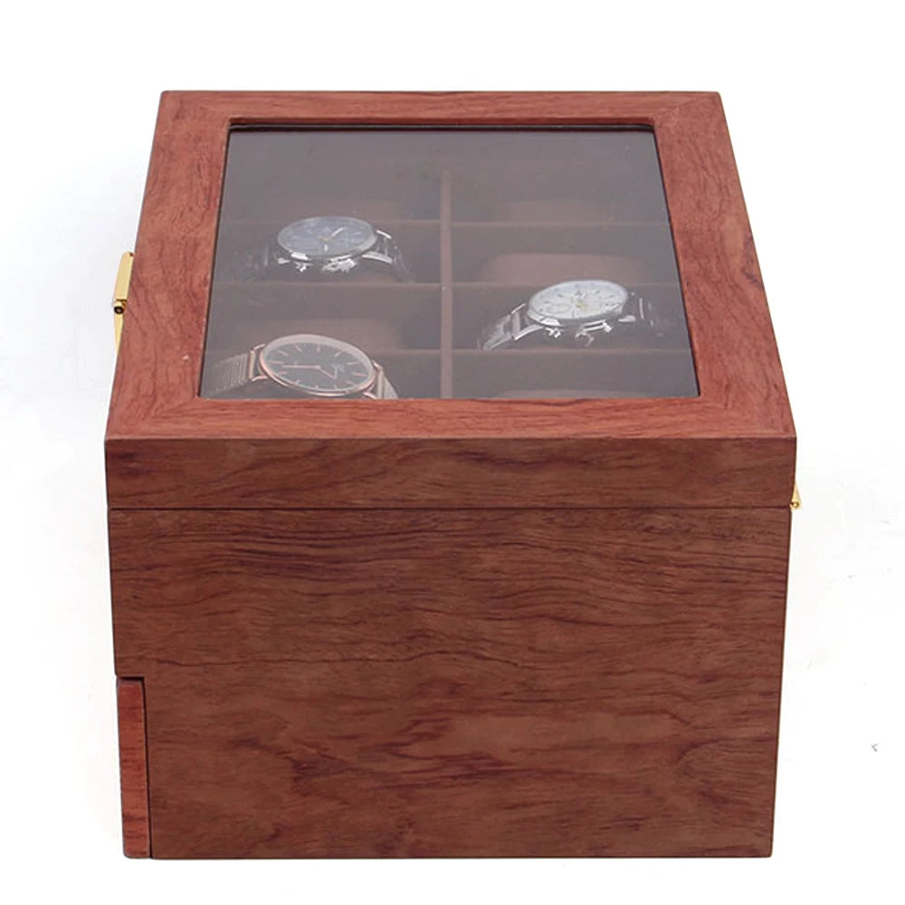 Exquisite Cherry Wood Time Piece Organizer