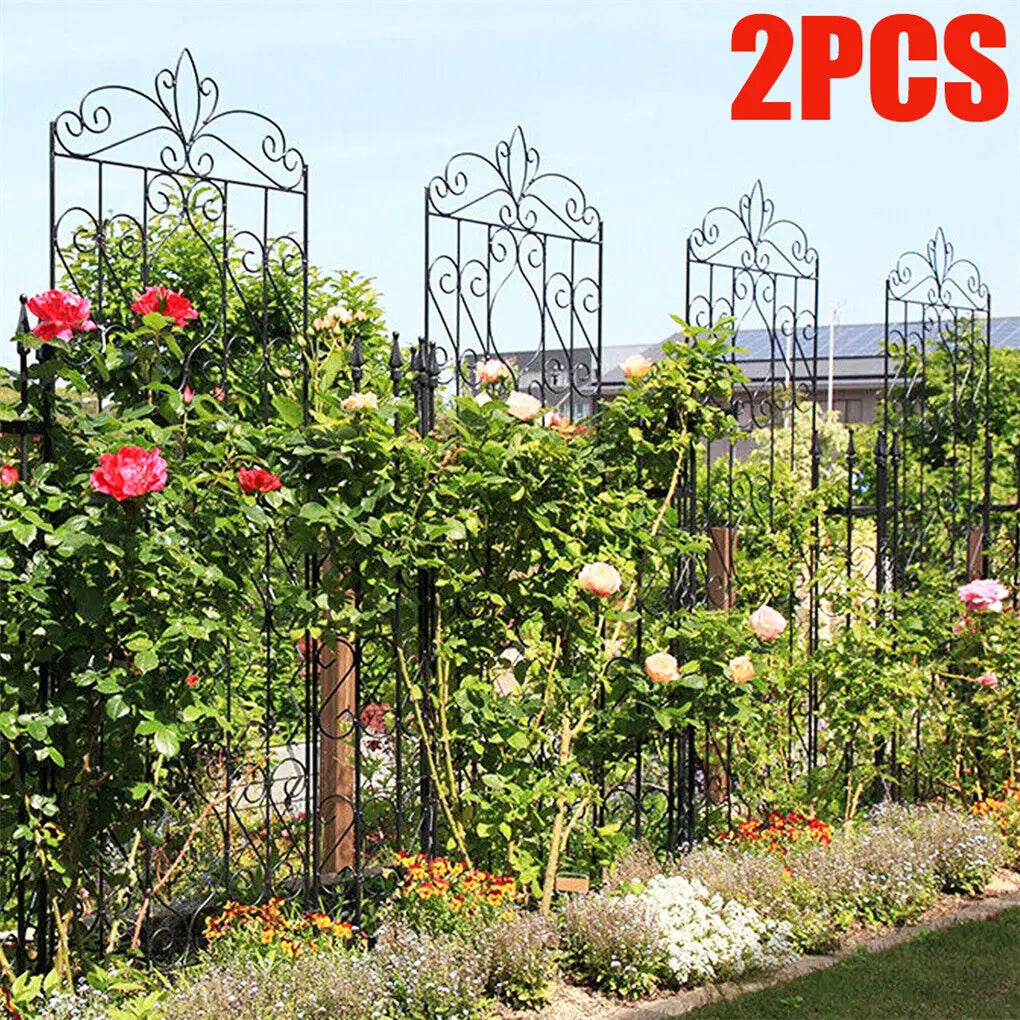 2PC Tall Metal Garden Lattice