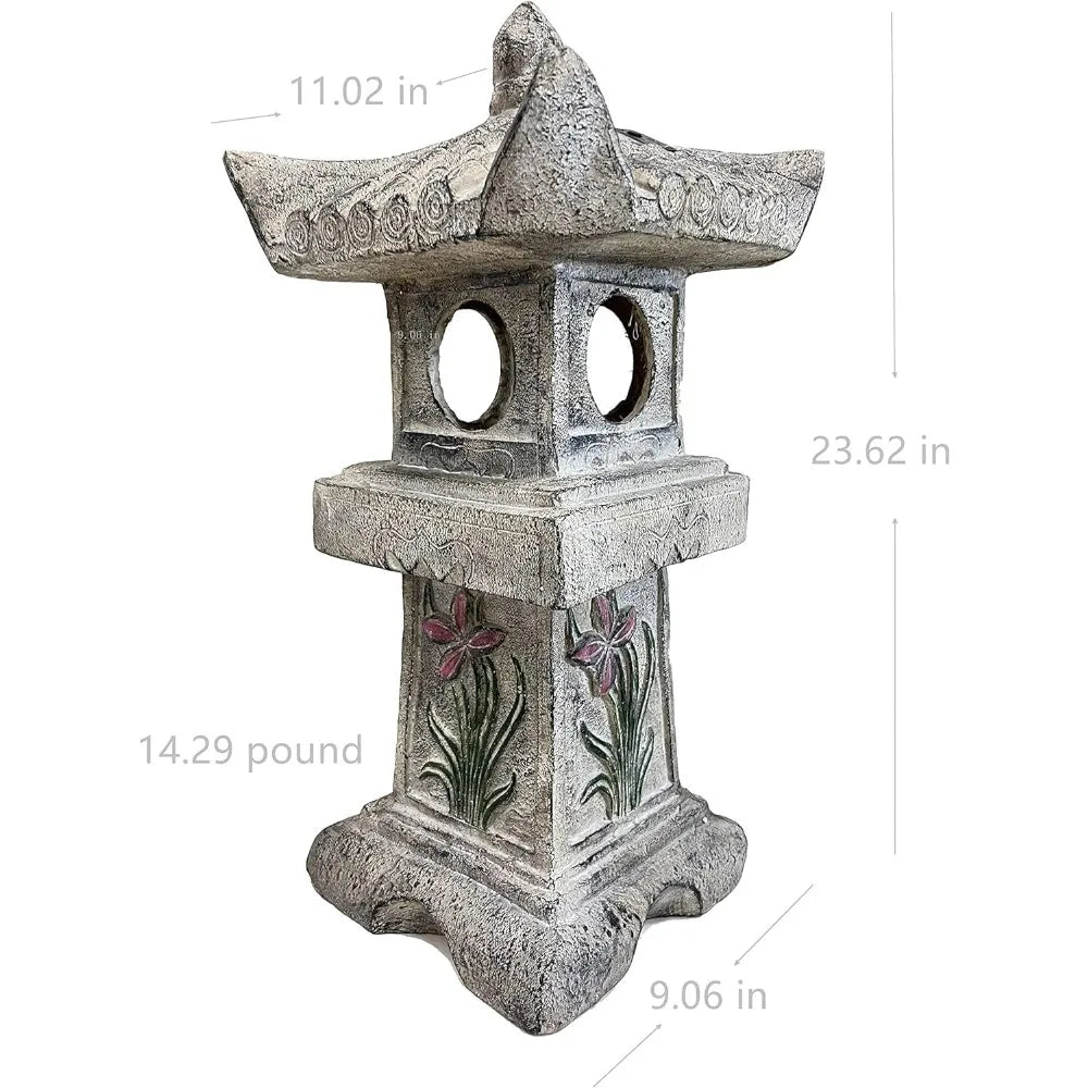 Asian Orchid Tower Lantern