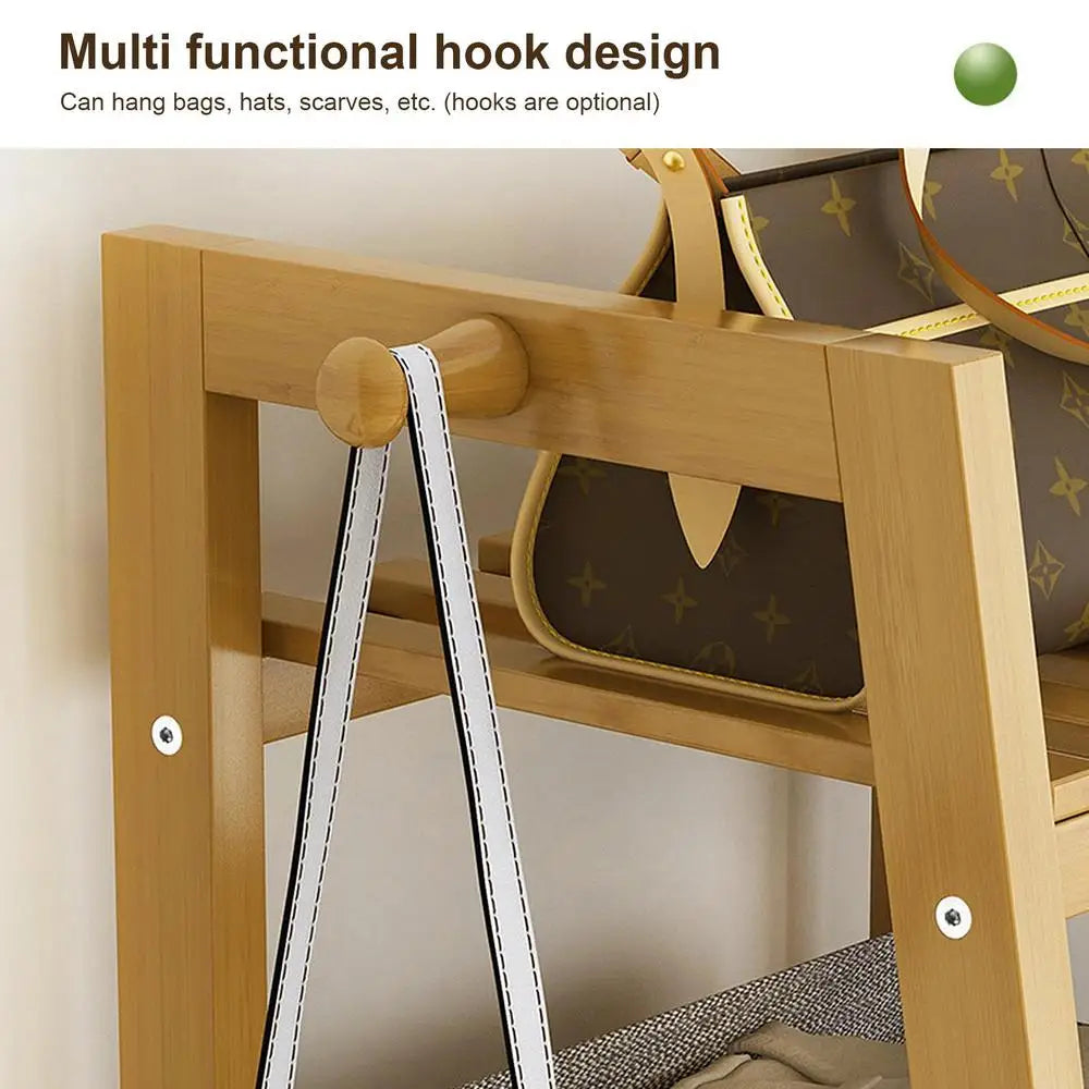 Hanging Clothes Stand with Storage