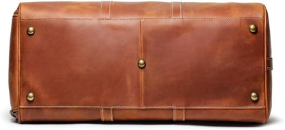 Leather Travel Duffel Bag,