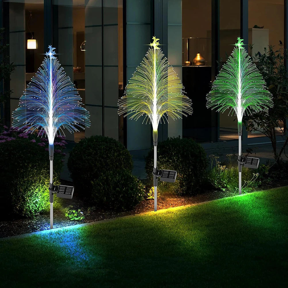 Color Changing Fiber Optic Garden Decor