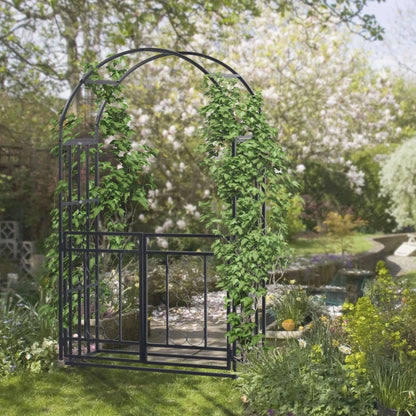 81" Metal Yard Arch with Gate