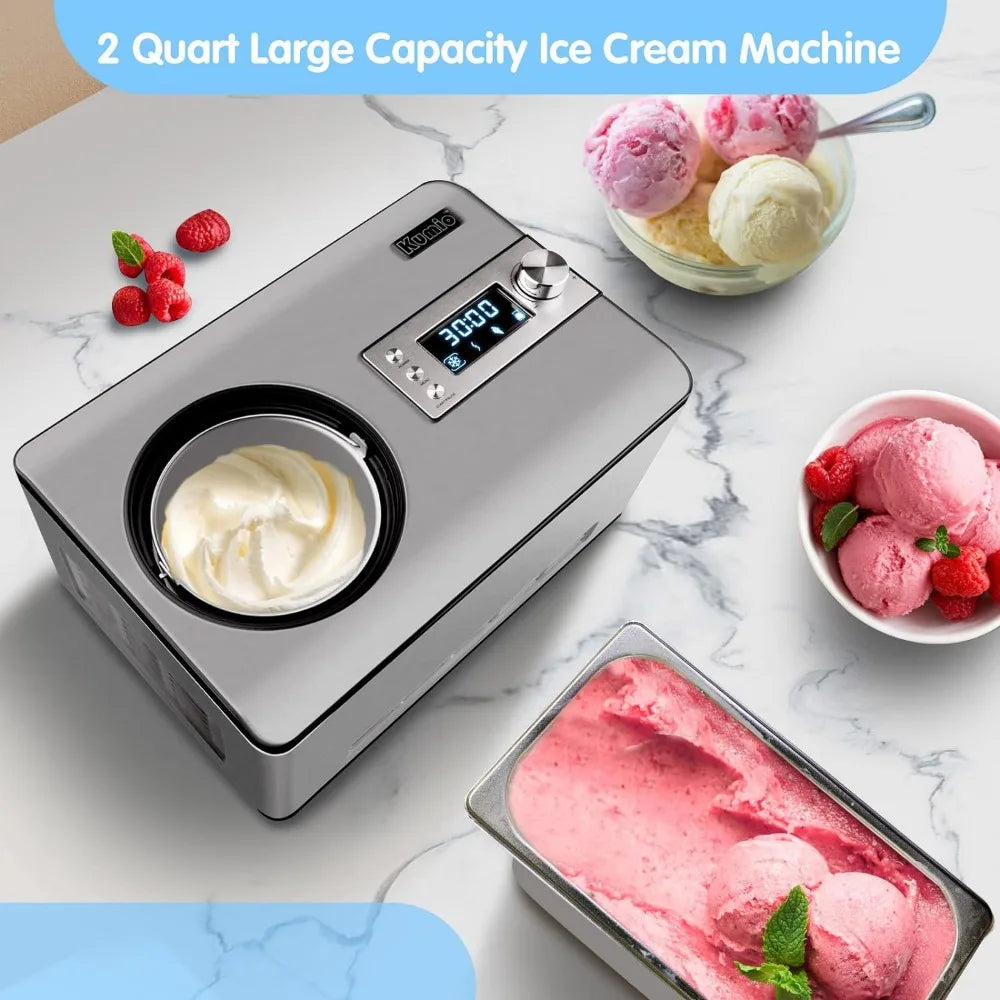 2.2-Quart Ice Cream Maker with Compressor