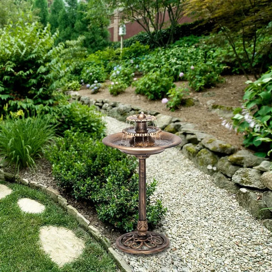 Stunning Bronze 3-Tiered Fountain