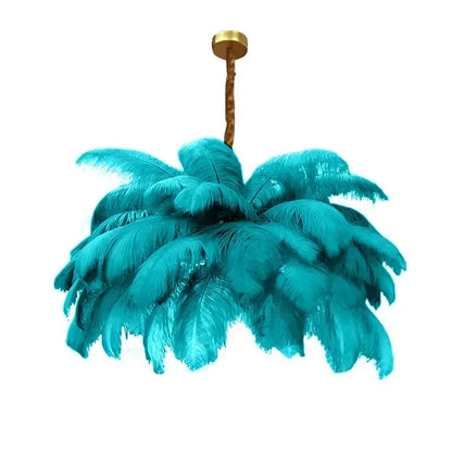 Opulent Feather Ceiling Chandelier