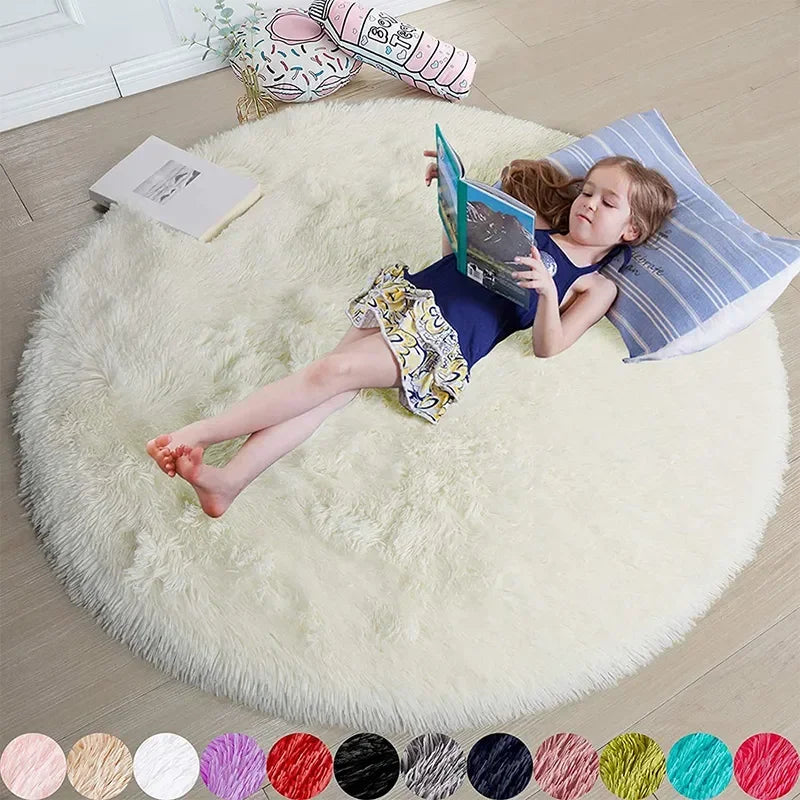 Super Soft Plush Round Mat