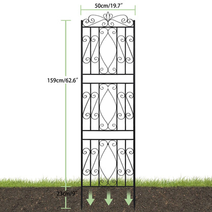 2PC Tall Metal Garden Lattice