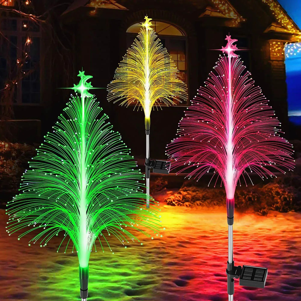 Color Changing Fiber Optic Garden Decor