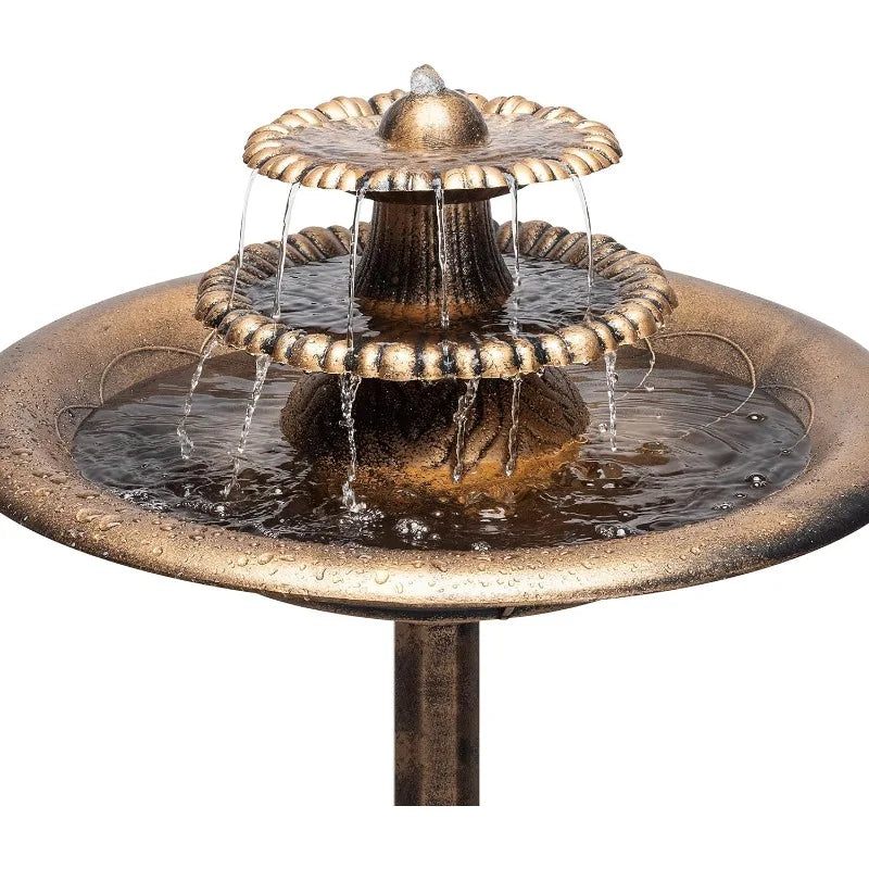 Stunning Bronze 3-Tiered Fountain