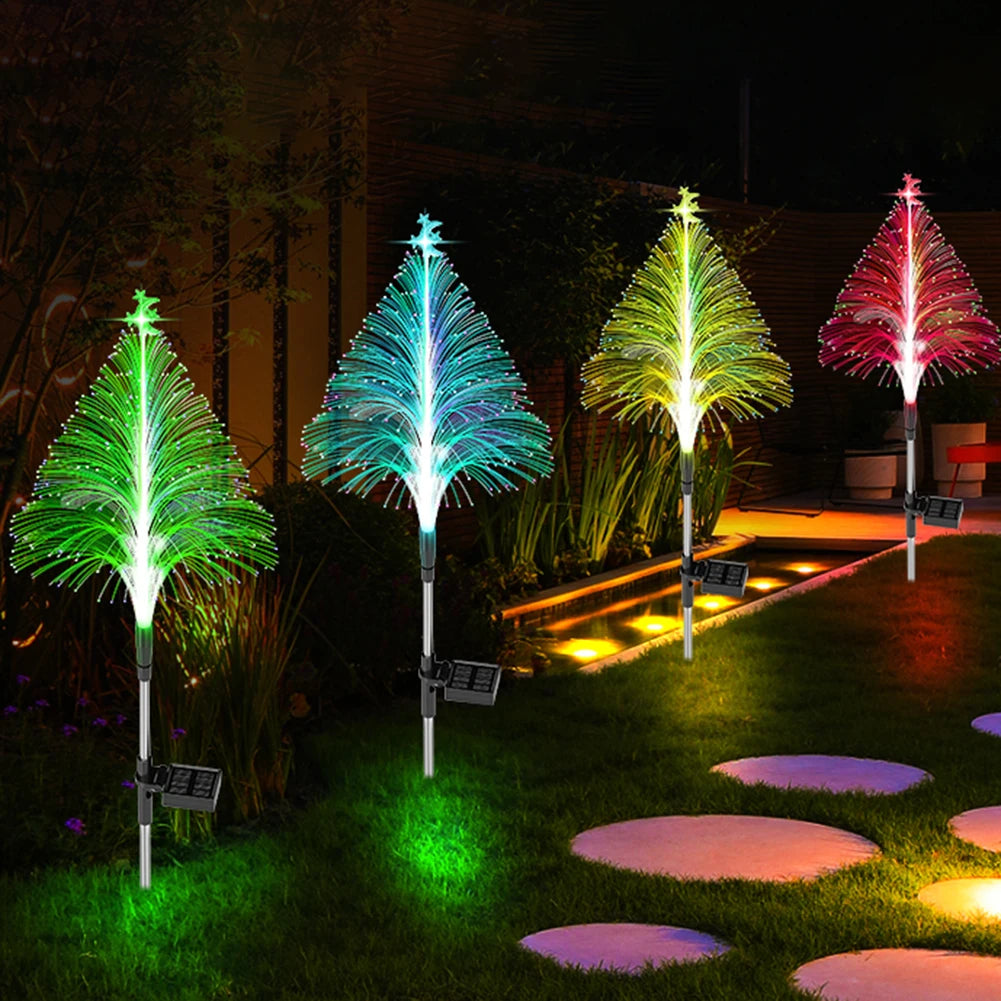 Color Changing Fiber Optic Garden Decor