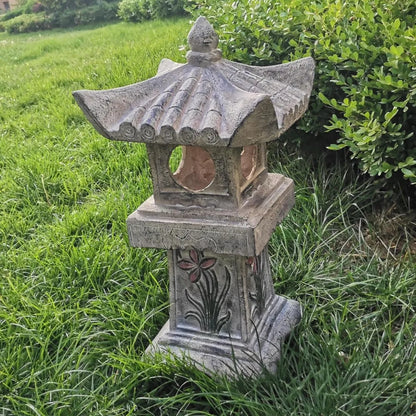 Asian Orchid Tower Lantern