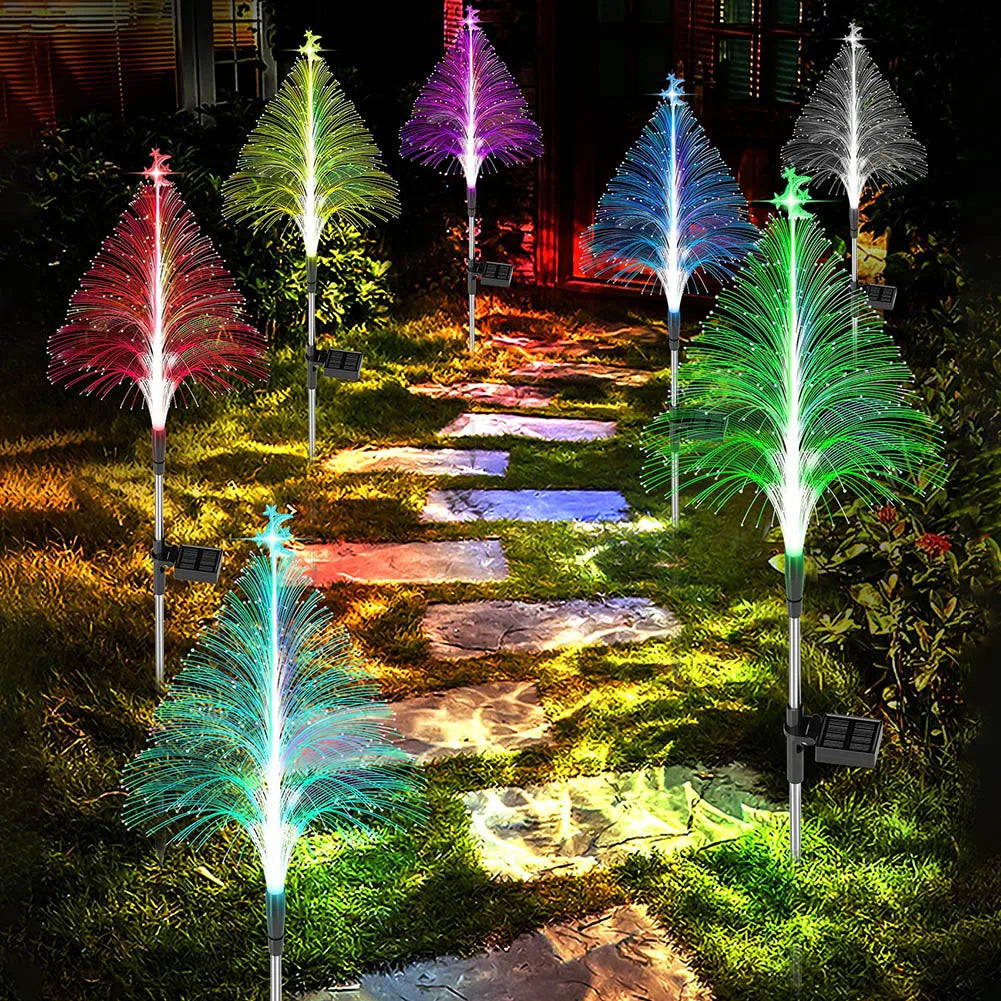 Color Changing Fiber Optic Garden Decor