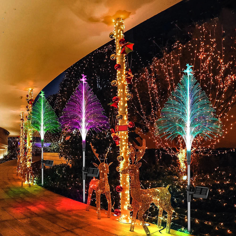 Color Changing Fiber Optic Garden Decor