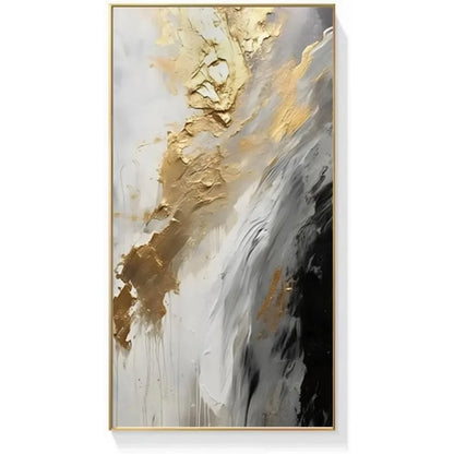 Attractive Gold Abstract on Canvas