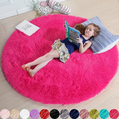 Super Soft Plush Round Mat