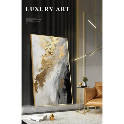 Attractive Gold Abstract on Canvas