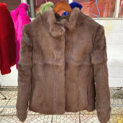 Luxurious Natural Rabbit Jacket