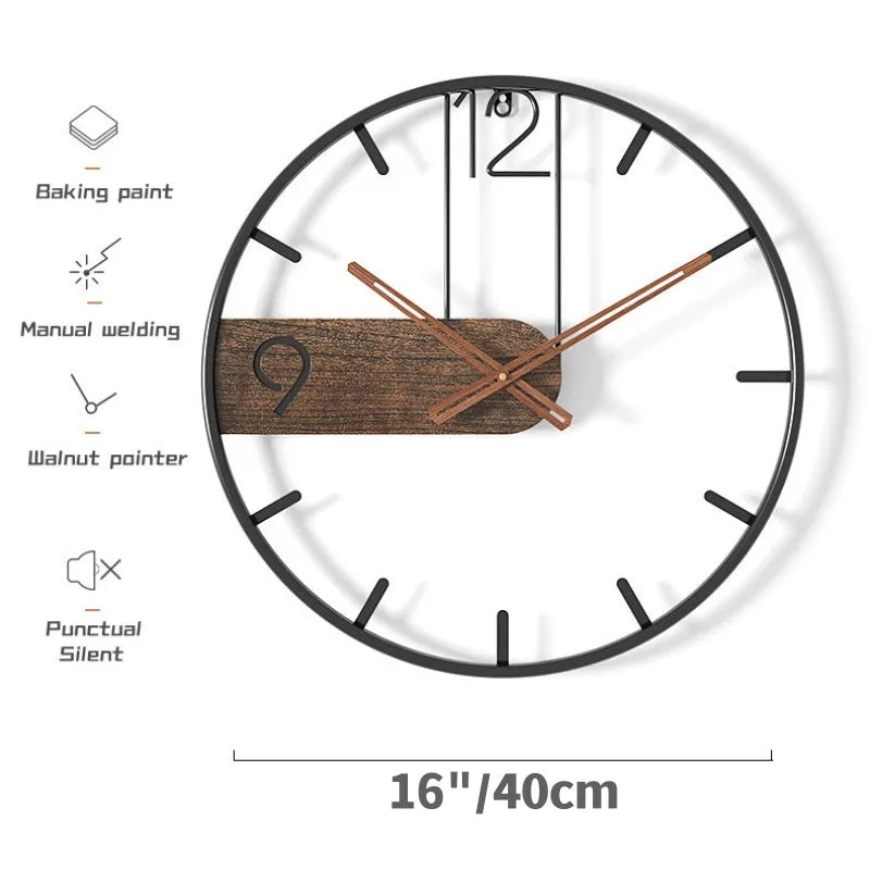 Large Nordic Iron Timepiece